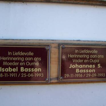 BASSON Johannes S. 1916-1993 :: BASSON Isabel 1911-1993