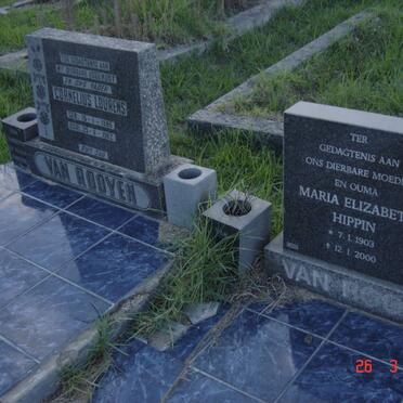 ROOYEN Cornelius Lourens, van 1885-1982 &amp; Maria Elizabeth Hippen 1903-2000