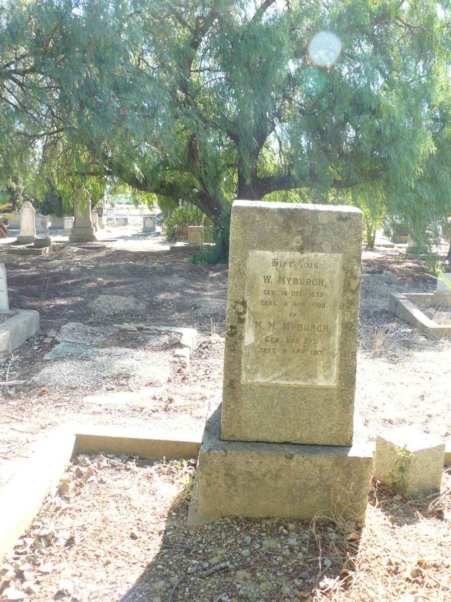 MYBURGH W. 1835-1900 & M.M. VAN ZYL -1917