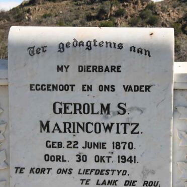 MARINCOWITZ Gerolm S. 1870-1941