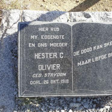 OLIVIER Hester C. nee STRYDOM -1918
