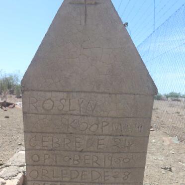 KOOPMAN Roslyn 1950-1951