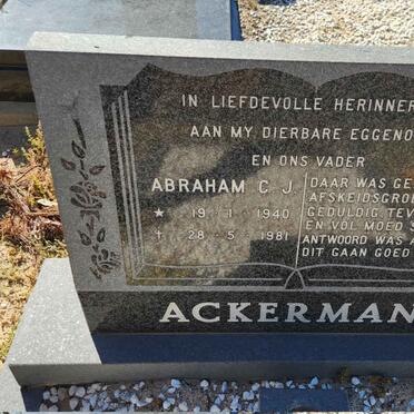 ACKERMAN Abraham C. J. 1940-1981