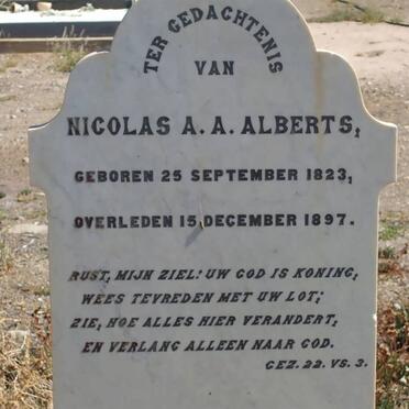 ALBERTS Nicolas A.A. 1823-1897