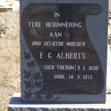 ALBERTS E.G. nee THERON 1896-1975