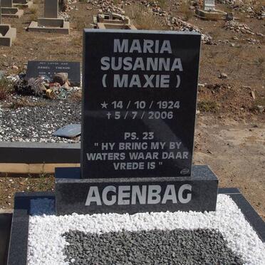 AGENBAG Maria Susanna 1924-2006