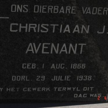 AVENANT Christiaan J. 1866-1938