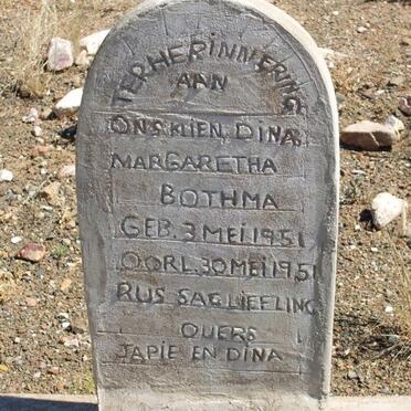 BOTHMA Dina Margaretha 1951-1951