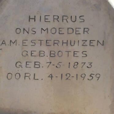 ESTERHUIZEN A.M. nee BOTES 1873-1959
