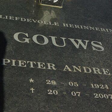 GOUWS Pieter Andreas 1924-2007