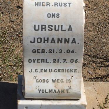 GERICKE Ursula Johanna 1906-1906