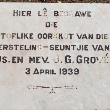 GROVE Seuntjie -1939
