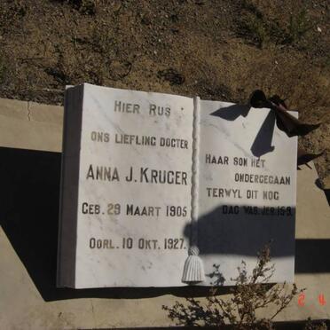 KRUGER Anna J. 1905-1927