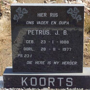 KOORTS Petrus J.B. 1888-1977