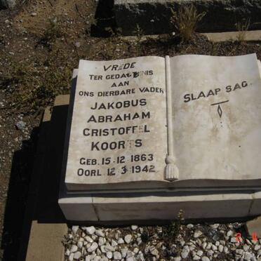 KOORTS Jakobus Abraham Cristoffel 1863-1942