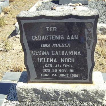 KOCH Gesina Catharina Helena nee ALLERS 1911-1968
