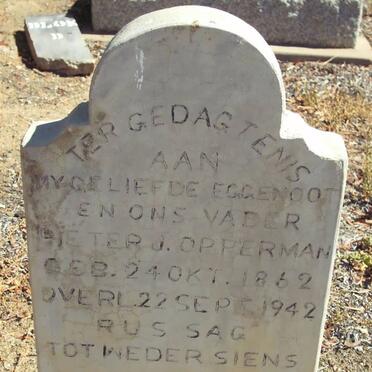 OPPERMAN Pieter J. 1862-1942