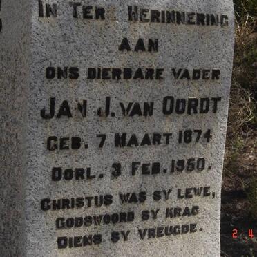 OORDT Jan J., van 1874-1950