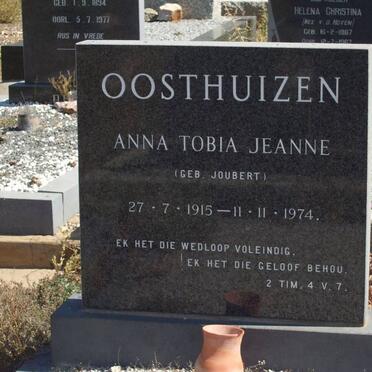 OOSTHUIZEN Anna Tobia Jeanne nee JOUBERT 1915-1974