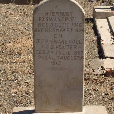 SWANEPOEL P.J. 1846-1924 &amp; J.F.P. VENTER 1847-1913