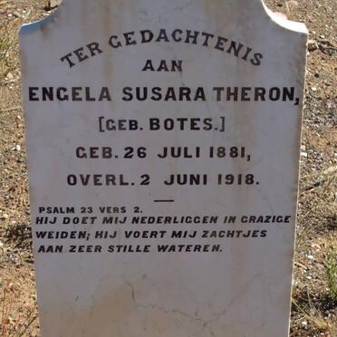 THERON Engela Susara nee BOTES 1881-1918