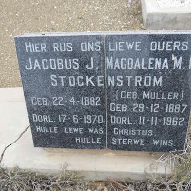 STOCKENSTROM Jacobus J. 1882-1970 &amp; Magdalena M.P. MULLER 1887-1962