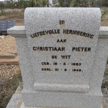 WIT Christiaan Pieter, de 1883-1948