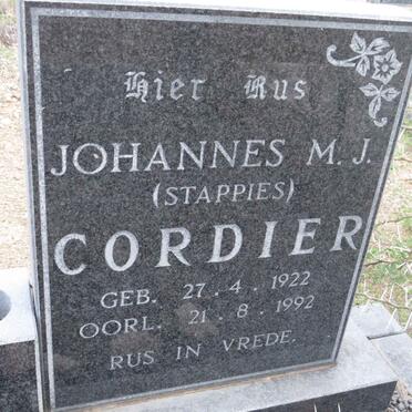 CORDIER Johannes M.J. 1922-1992