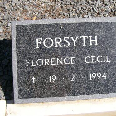 FORSYTH Florence Cecil -1994