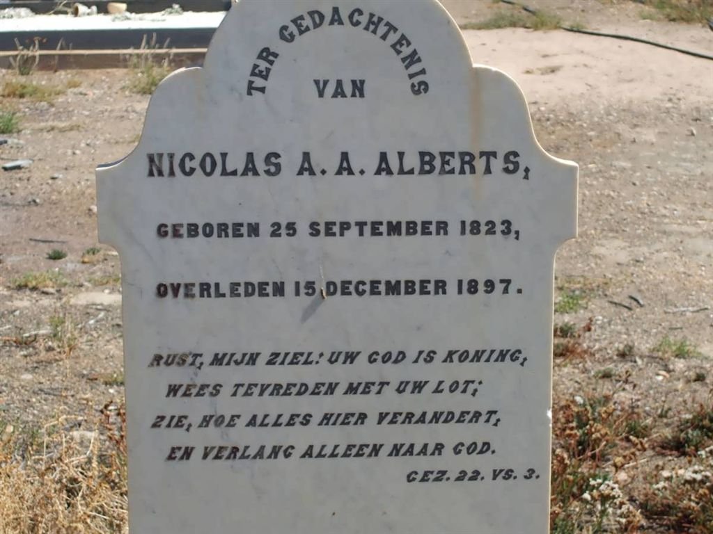 ALBERTS Nicolas A.A. 1823-1897