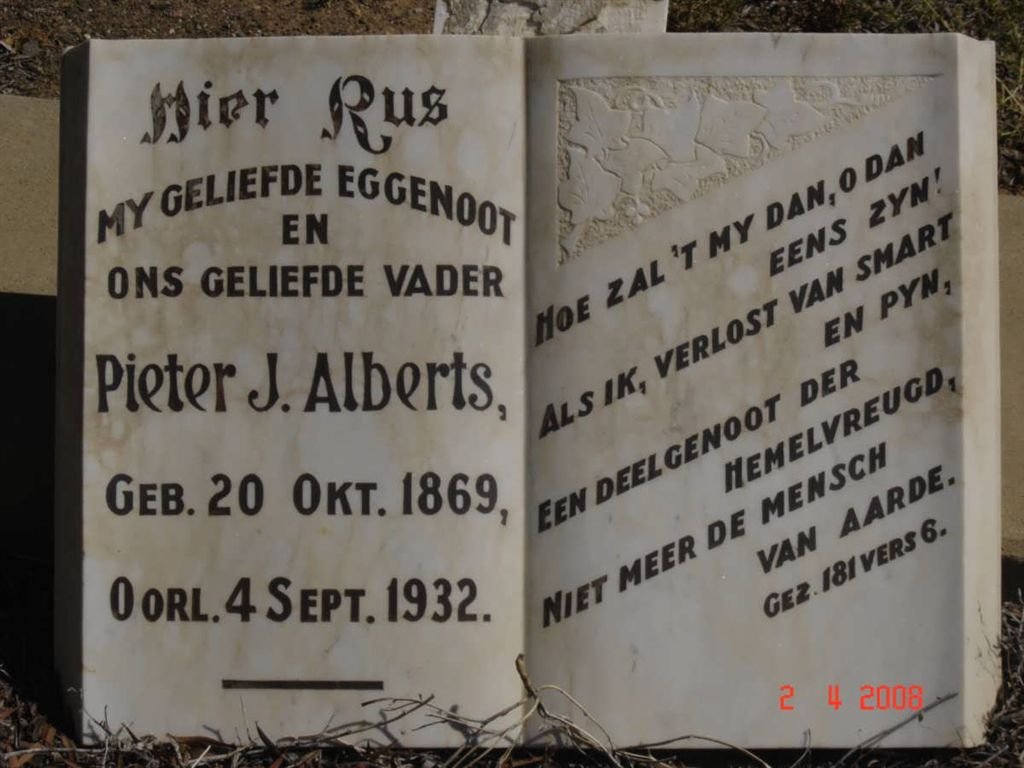 ALBERTS Pieter J. 1869-1932