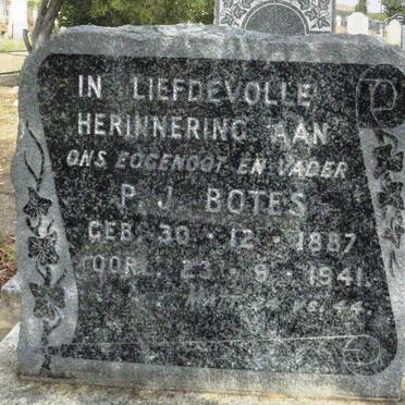 BOTES P.J. 1887-1941