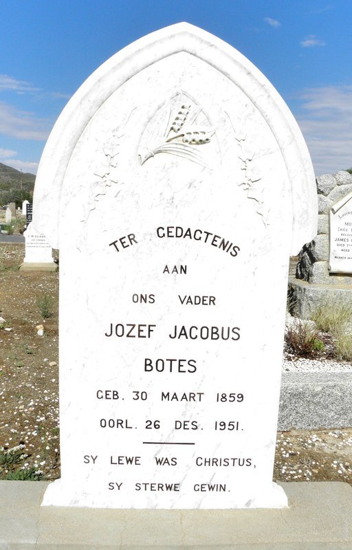 BOTES Jozef Jacobus 1859-1951