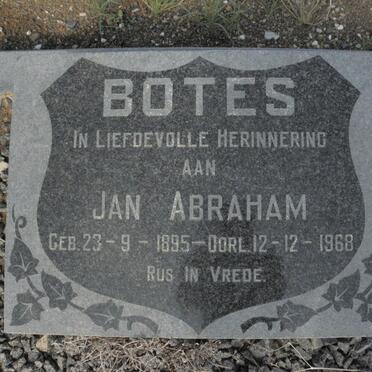 BOTES Jan Abraham 1895-1968