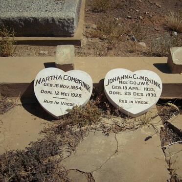 COMBRINK Martha 1854-1928 :: COMBRINK Johanna nee GOUWS 1833-1930