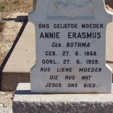 ERASMUS Annie nee BOTHMA 1868-1959