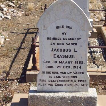 ERASMUS Jacobus L. 1862-1934