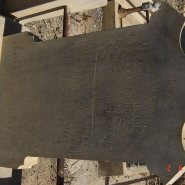 FOURIE Jacoba nee DU PLESSIS 1866-1930