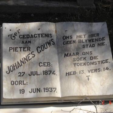GOUWS Pieter Johannes 1874-1937