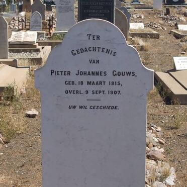 GOUWS Pieter Johannes 1815-1907