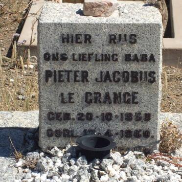 GRANGE Pieter Jacobus, le 1959-1960