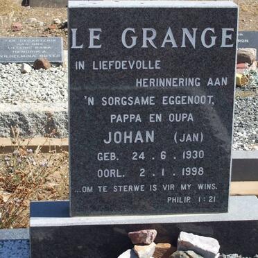 GRANGE Johan, le 1930-1998