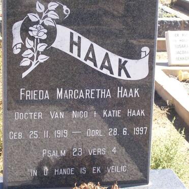 HAAK Frieda Margaretha 1919-1997