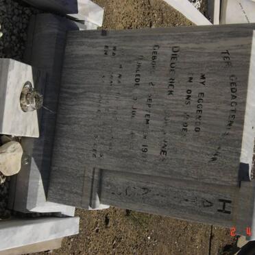 HATTINGA Diederick Johannes 1907-