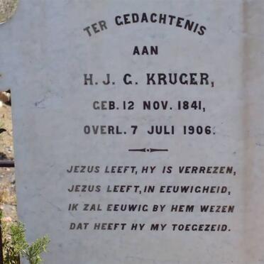 KRUGER H.J.G. 1841-1906