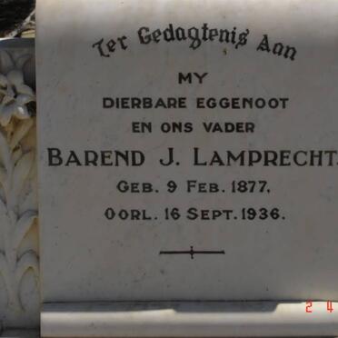 LAMPRECHT Barend J. 1877-1936
