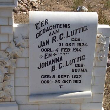 LUTTIG Jan R.G. 1824-1914 &amp; Johanna B.C. BOTMA 1827-1912
