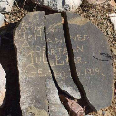 MULLER Johannes Aderjaan -1919