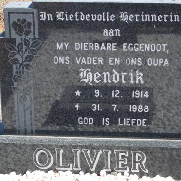 OLIVIER Hendrik 1914-1988