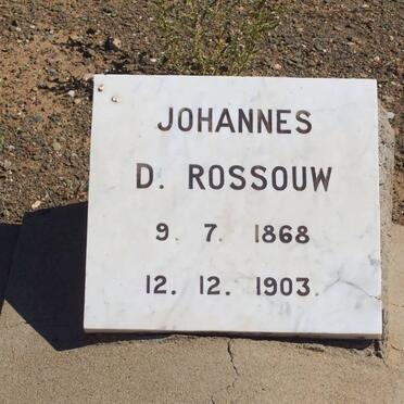ROSSOUW Johannes D. 1868-1903